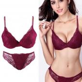 sexy Damen Büstenhaltersatz Tiefen v Spitzen decro Underwire BHS Drücken Feste 32a 38c dessous outfit