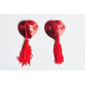 Schwarz Rot Gold billig sexy Damen und Herz pailletten pasties Brust BH Nippel coVer mit lappen sex