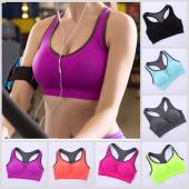 Hochwertige Damen schnell trocknenden Baumwolle komfortable BH Top Weste Unterwäsche Gepolsterte  BH Top Tank fitness