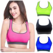 Hochwertige Damen schnell trocknenden Baumwolle komfortable BH Top Weste Unterwäsche Gepolsterte  BH Top Tank fitness