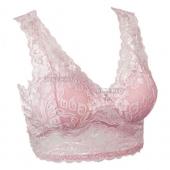 Mode neue Damen Lady sexy Spitzen Weste FreiZeit Gepolsterte  BH bequem Schlafen Dralette Deutet 8 Farbe