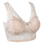 Mode neue Damen Lady sexy Spitzen Weste FreiZeit Gepolsterte  BH bequem Schlafen Dralette Deutet 8 Farbe