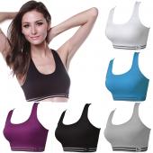 neue Damen Nahtlos gehen Weste Spitzen Sport FreiZeit Unterwäsche BH Tank Top