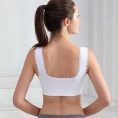 neuzugang casual Damen Feste Spitzen fitness Sport BH Gepolsterte  BH Pflanze Top stretch Weste
