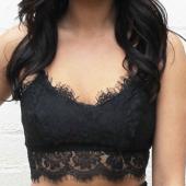 sexy Damen Spitzen Floral Dralette Pflanzliche Top camis Unpadded Hemdchen