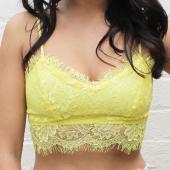 sexy Damen Spitzen Floral Dralette Pflanzliche Top camis Unpadded Hemdchen