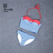 heyoungirl neuen Sommer hellen bar Setzt sexy Damen schwimm Anzug Beach Stil durchsetzen helle Streifen weibliche