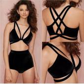 Damen sexy geschnitten cagged Korsett bralet Bustier Pflanzliche Top uk 6 14