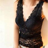 neue Tiefen v Hals hohlen klein um gürtel sexy Spitzen Weste vs003