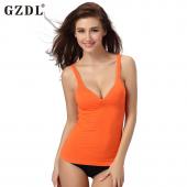 sexy Damen Baumwolle Nahtlose körper fitness Pad Sport BH activewear Sportlich lässig Weste Damen Hemdchen