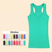 18 Farbe im Frühling und Sommer Baumwolle Damen Weste Süssigkeiten Farbe Schulterfreien Top y art wort Brandy melville t