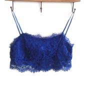 Damen Spitzen Dralette BH reißverschluss wieder Blumen bralet Bustier ernte cami Tank Top