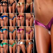 sexy Unterwäsche Damen kommen Metallic Metallic g saiten tangas Mädchen Deutet aus für Damen slips 10 Farbe sexy