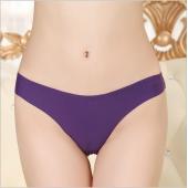 Verkauf förderung unsichtbare Unterwäsche tanga Höschen aus Spandex Nahtlose schritt tanga eis Damen eine weibliche