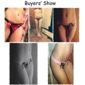 billige Schwarze Rose red Women & heißer eRotik offener schritt schrittoffene Spitzen tanga mit Bogen sexy hösch