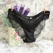 Damen sexy Nahtlose slips ultra Dünnen Transparenten Bogen Blumen BeStickt mit plus Size Unterwäsche aus BaumWolle