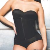 reißverschluss und Haken combo latex Taille trainer sexy Taille Ausbildung Korsetts underbust Taille cincher reißVerschl