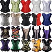 Damen Steampunk renaissance Korsett Lace up aus Bustier Taille Ausbildung Korsetts Taille cincher kopcet 