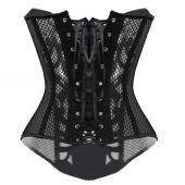 sexy burlesque Mesh spirale Stahl Damen ohne Korsett Steampunk gotischen Bustier Taille cincher Top