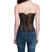 double y abgesperrte gothic Steampunk Korsett Damen Kleidung Taille Ausbildung Korsetts und Bustiers