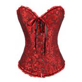 sexy corselet Damen Bustiers Top Satin BeStickt Taille Ausbildung overbust Korsetts und Grösse s 4xl sexy dessous heiß