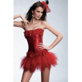 sexy dessous Spitzen Korsett Satin Top und g String und Rock Bustier Tutu HochZeitsKleid kostüm 3 Farbe fünf Grössen