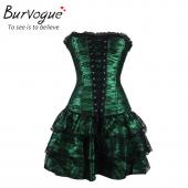 burVogue sexy underbust Korsett und Bustier Spitzen Abend Damen Kleidung casual plus Size push up gothic Korsett
