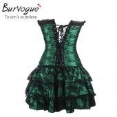 burVogue sexy underbust Korsett und Bustier Spitzen Abend Damen Kleidung casual plus Size push up gothic Korsett