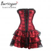 burVogue sexy underbust Korsett und Bustier Spitzen Abend Damen Kleidung casual plus Size push up gothic Korsett