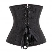 Schwarz Weiss sexy ohne Taille aus brokat Korsetts Bustiers Stickereien Spitzen bis corselet gothic und 6xl körper