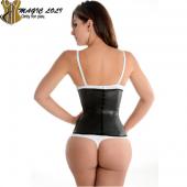 heiße latex Taille cincher Stahl ohne Taille Ausbildung Korsett Schwarz corselet underbust latex Taille trainer billige