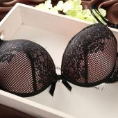 Mode Spitzen BH hat einen Tiefen v Neck sexy push up BH hat 6 Farben Damen BH Set gehören BHs und Höschen