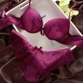 neue Marke sexy Unterwäsche Damen dessous Set Büstenhaltersatz luxuriösen Vintage Spitze mit push up BH