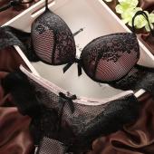 neue Marke sexy Unterwäsche Damen dessous Set Büstenhaltersatz luxuriösen Vintage Spitze mit push up BH