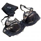 Unterwäsche Damen Büsten Haltersatz Schwarzes Mesh extrem Dünne plus Size dessous sexy Spitzen BH und Höschen