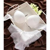 der neue Japanische sexy Spitzen Unterwäsche Damen dünn tief vs Hals Drücken die komfortablen Vintage Einfarbig Büste