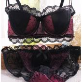 die Versuchung zu Spitzen Weste art Cup sexy push up BH schlüpfer anpassung Unterwäsche Büsten Haltersatz