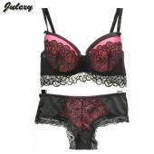 Julexy Marke intime sexy Spitzen BH Set Drücken hohe Qualität Sport BH kurze Setzt Damen Grosse abc Unterwäsche
