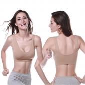 Damen Damen Sport Weste trägerHemdchen Unterwäsche Nahtlose slim Gelegenheits push up BH Grösse m xl