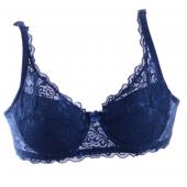 neue Damen Spitzen push up BH sexy Unterwäsche 3 4 Becher Minimizer gefüllte Spitzen schiere BH