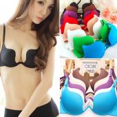 neue sexy Tiefe u geFormt loWCut Schulterfreien Cabrio multiway stürzen push up BH 32 38b