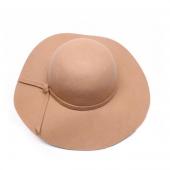 heiße Damen die Dame mit Breiten Rand wollfilz fedora Hut kegler wurde sun Beach Bowknot