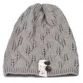 Moderne Spitzen Button Verlässt Hebt Stricken Hut Mode Winter hüte für Damen Kleider 4 Farben freie Shippi