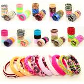 10PCs menge Hochwertige knirschig elastischen Haargummis Verbindungen Mode Damen Mädchen Haar Accessoires Kopfs