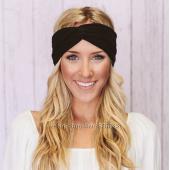 heißes Verkauf twist Turban Bündchen Sport yoga sich stirnbänder für Damen Haargummis Kopftuch Kopf wickeln Mädchen