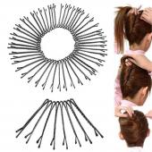 60PCs Setzen Haar Clips für Damen meine Haarspangen unsichtbare curly wellige Grips Salon HaarSpange Haarnadel Haar