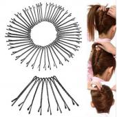 60PCs viel Haar Clips HaarSpangen unsichtbare curly wellige Grips Salon Spangen Haarnadeln Haar Accessoires