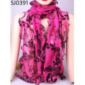 Charme Schal Vintage warm Blume Böhmischen Form Chiffon Seide Rayon Mikrofaser Schals Wraps Schal für Damen