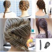 1 PC Damen Haare Flechten Werkzeug braider Lady französisch Haken mit Magie Haar twist Styling Brötchen Hair