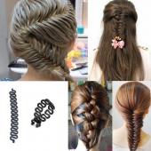 1 PC Damen Haare Flechten Werkzeug braider Lady französisch Haken mit Magie Haar twist Styling Brötchen Hair